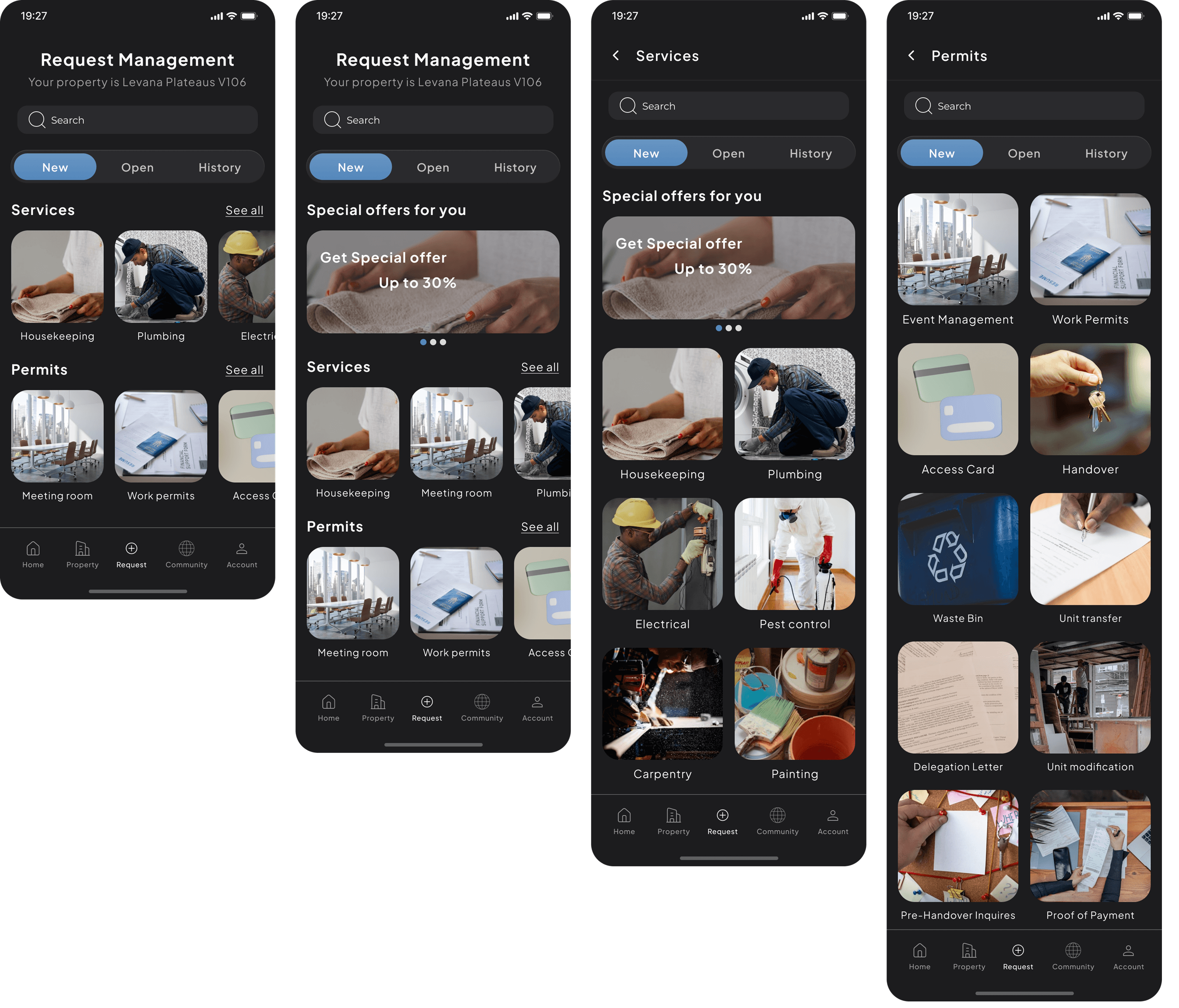 GenyServe request management dashboard